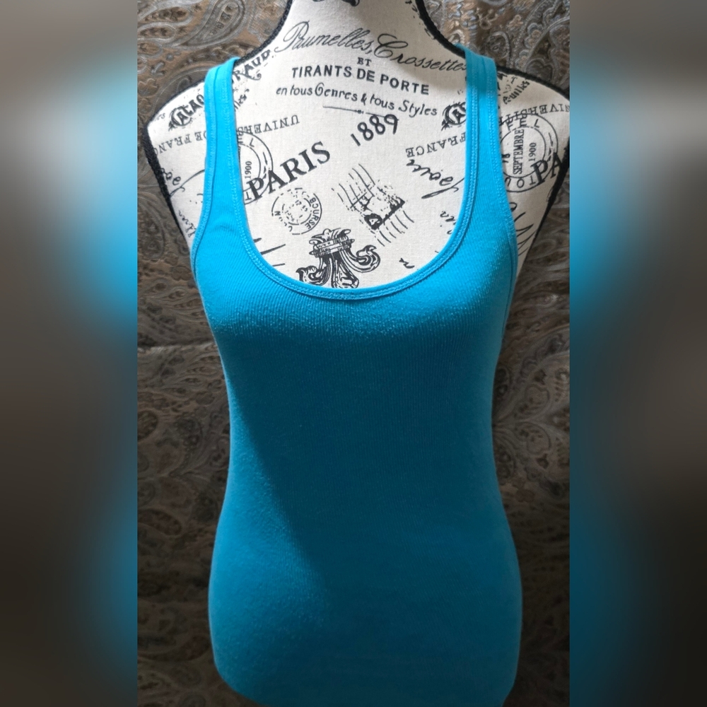 Women's blue tank top